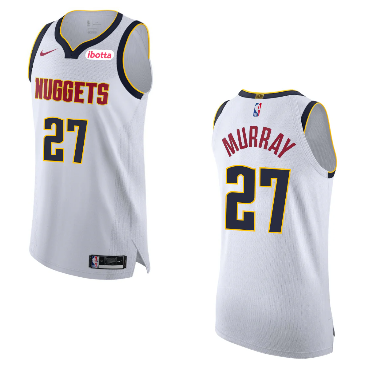 Denver Nuggets #27 Jamal Murray Association Authentic Jersey - Image 4
