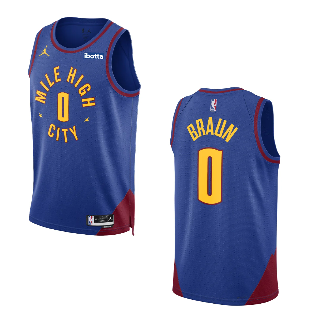 Denver Nuggets #0 Christian Braun Statement Swingman Jersey - Image 3